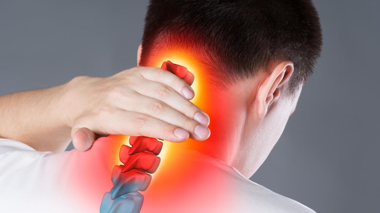 dor de pescozo debido á osteocondrose